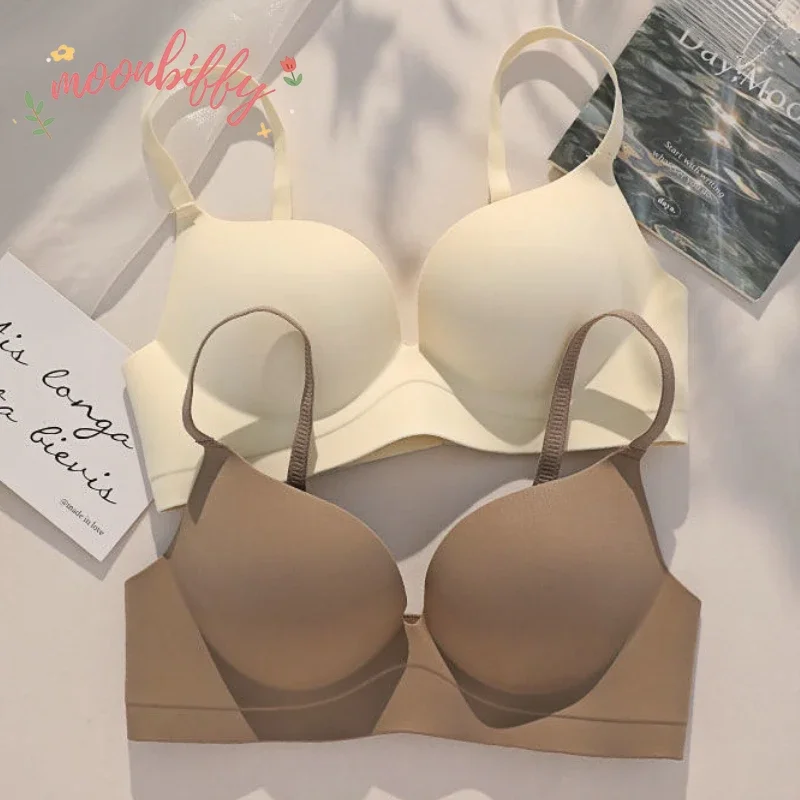 Wirefree Bra Comfort - Women Gathered Seamless Lingerie Push Up
