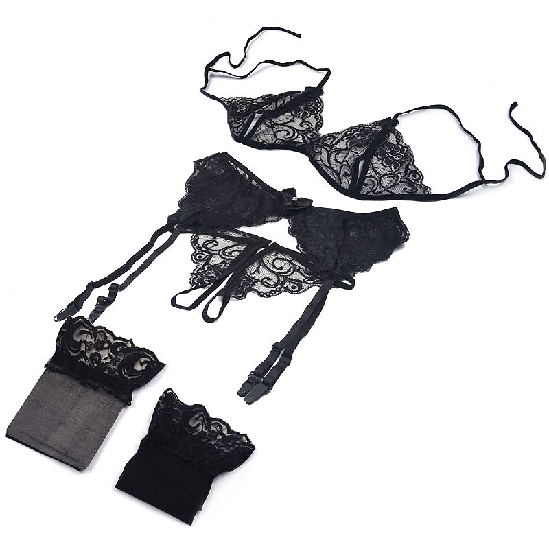 1 Set Women's Lace Lingerie, S - Sheer Mesh Bra recensie en prijs