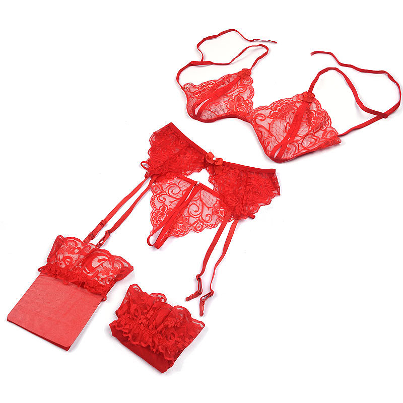 1 Set Women's Lace Lingerie, S - Sheer Mesh Bra recensie en prijs