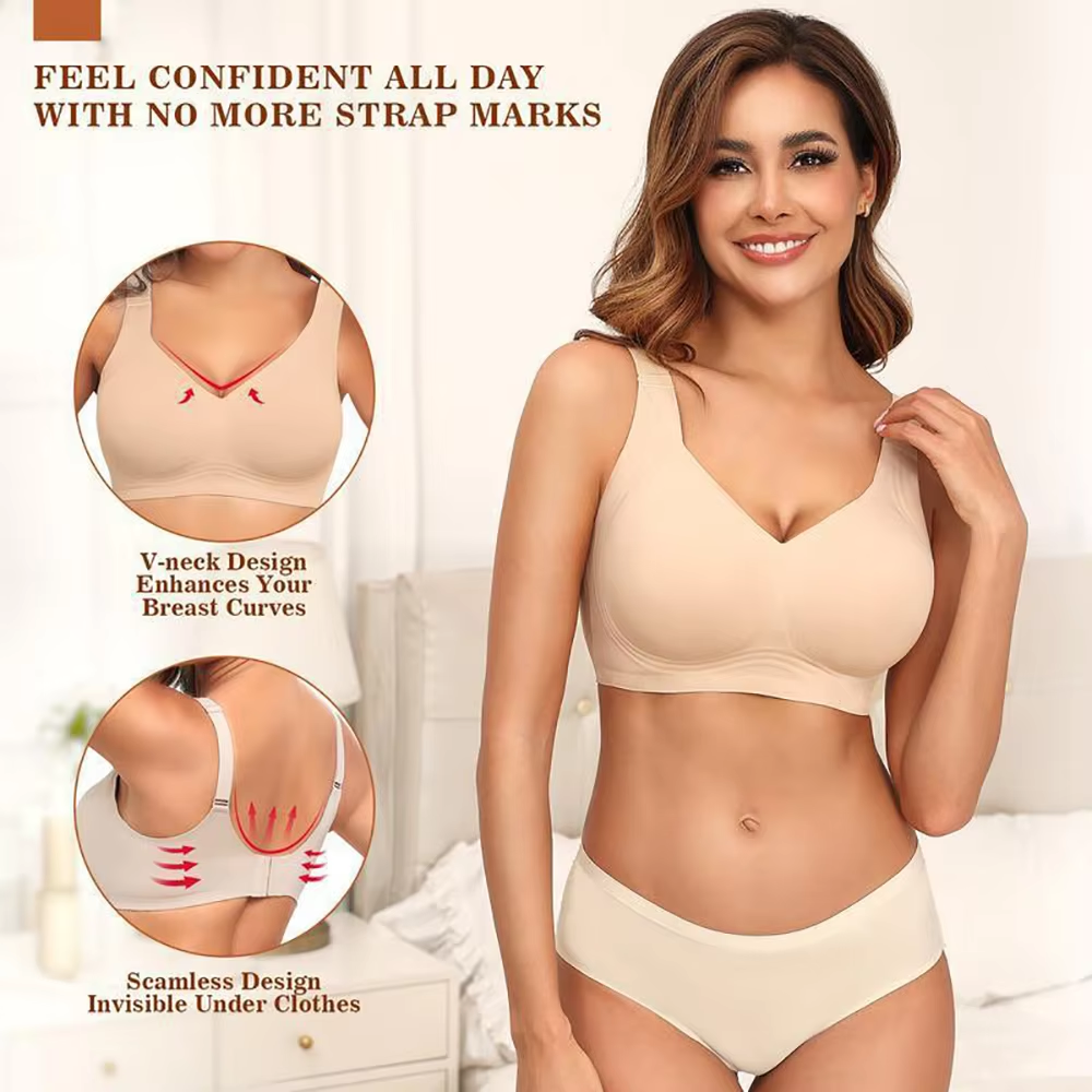 Women Seamless Wireless Suppor - T Shirt Bra Seamless recensie en prijs