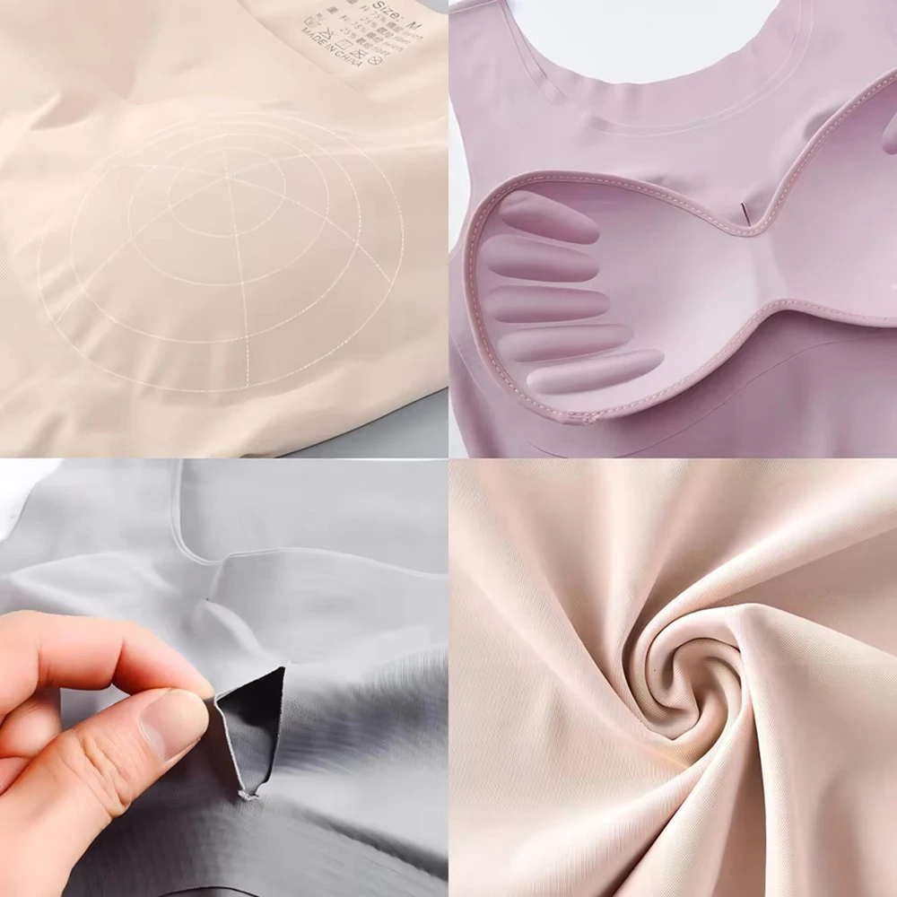 Ice Silk Wireless Push Up Tank - T Shirt Bra Seamless recensie en prijs
