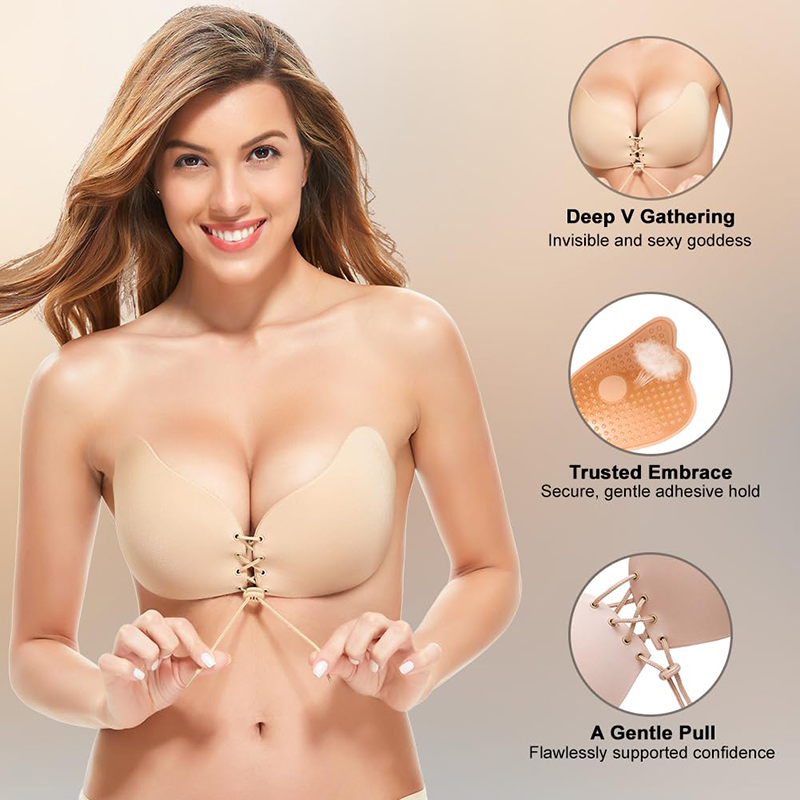 1/2 Pairs Women Summer Backles - Strapless Bra Adhesive recensie en prijs