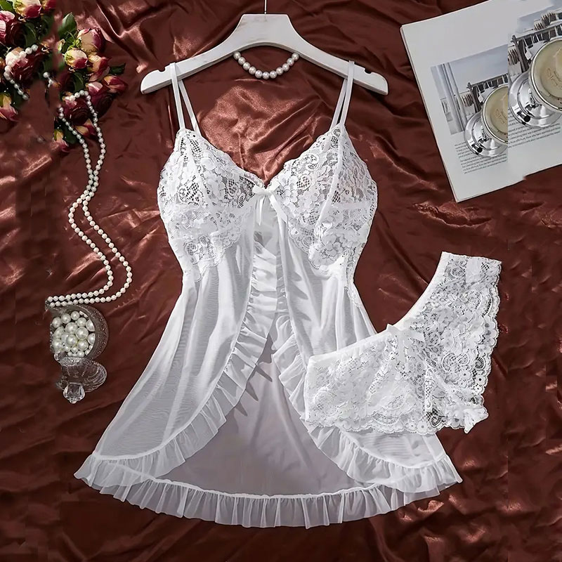 Soft Sheer Nighty Pajamas Hots - Sheer Mesh Bra recensie en prijs