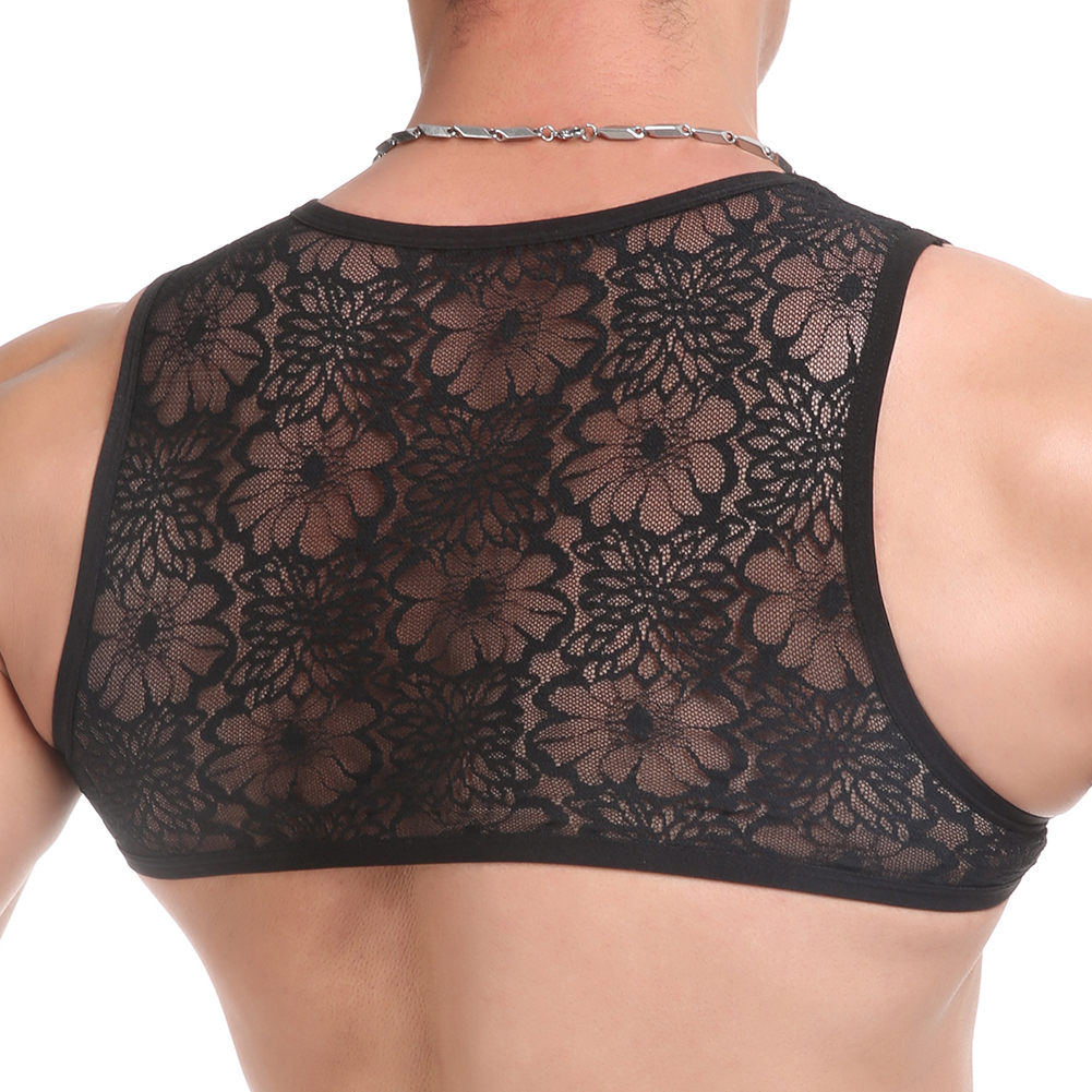 Sexy Mens Lace Sheer Crop Tops - Sheer Bra Lace recensie en prijs