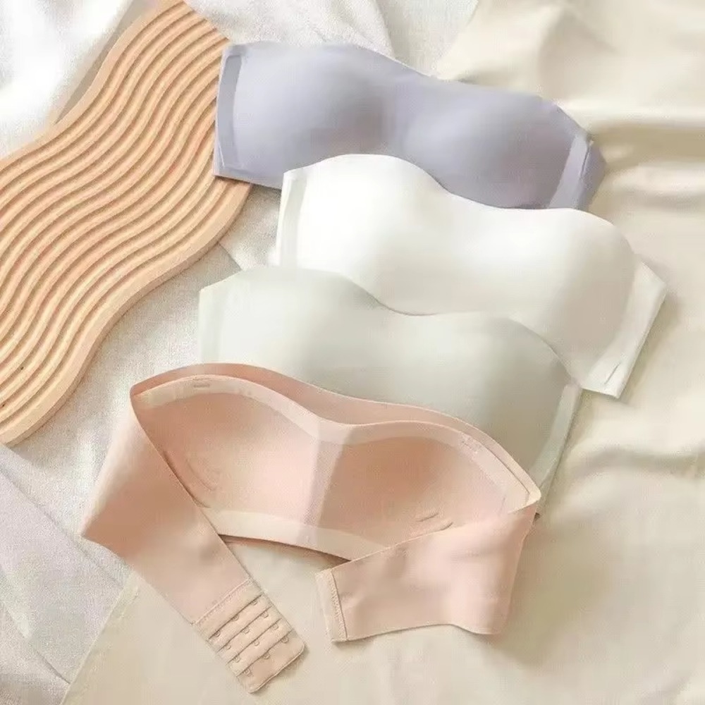 Solid Color Strapless Wrapped  - Plunge Bra Push Up recensie en prijs