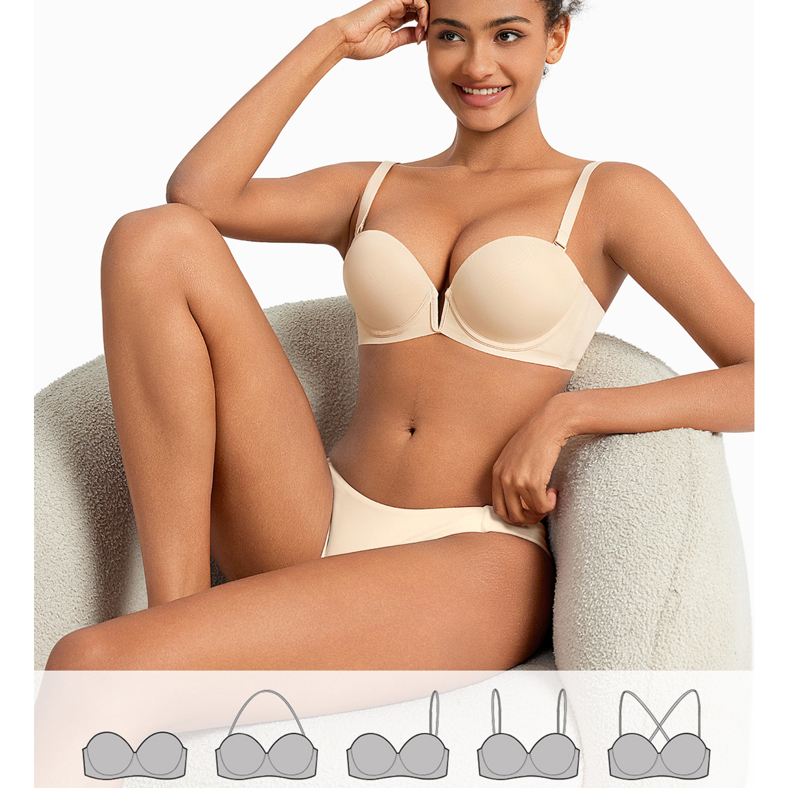 New Bra Push Up Underwire Ultr - Convertible Bra Multiway recensie en prijs