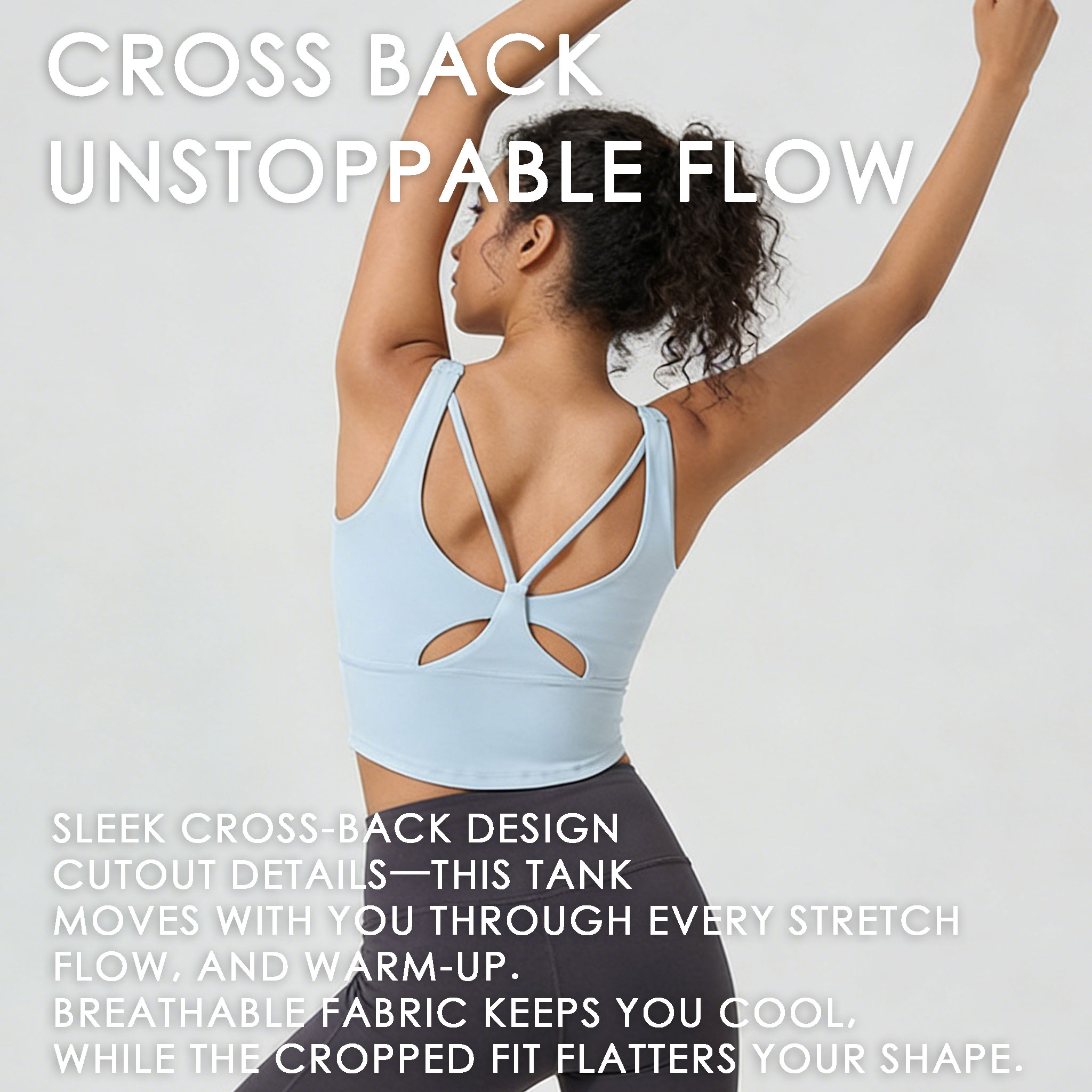 Women's Fixed Cup Yoga Sports  - Sports Bra Racerback recensie en prijs