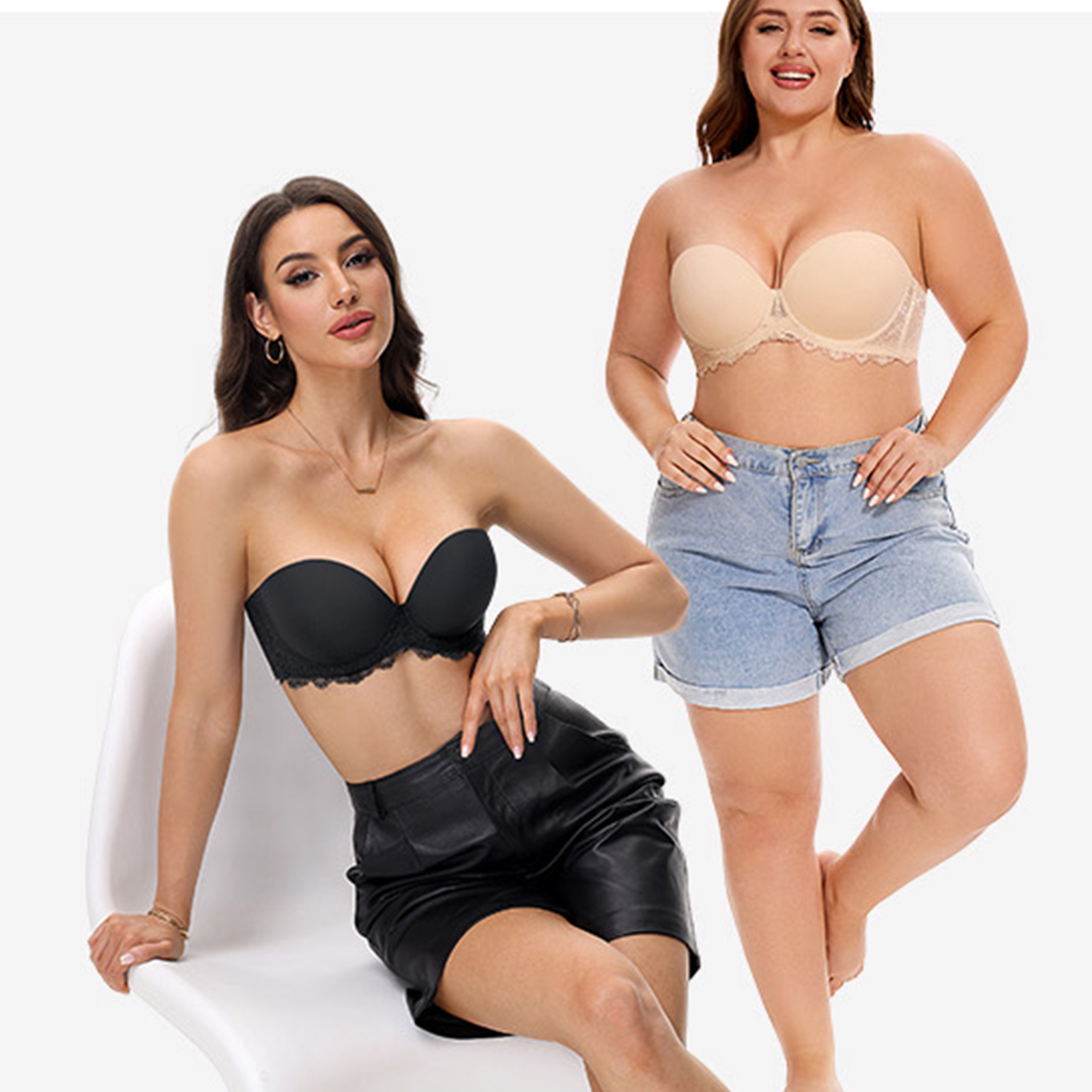 New Plus Size Sexy Strapless P - Convertible Bra Multiway recensie en prijs