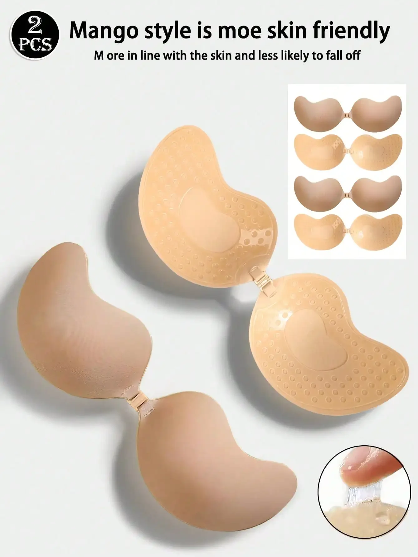 4pcs/Set (2 Black + 2 Nude) St - Strapless Bra Adhesive recensie en prijs