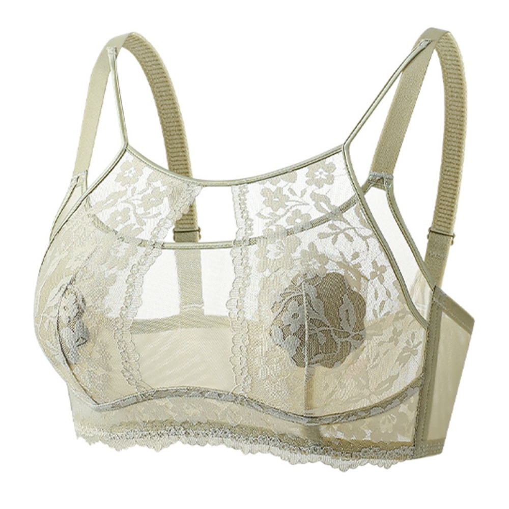 Fashion Mesh Flower Wireless D - Sheer Mesh Bra recensie en prijs