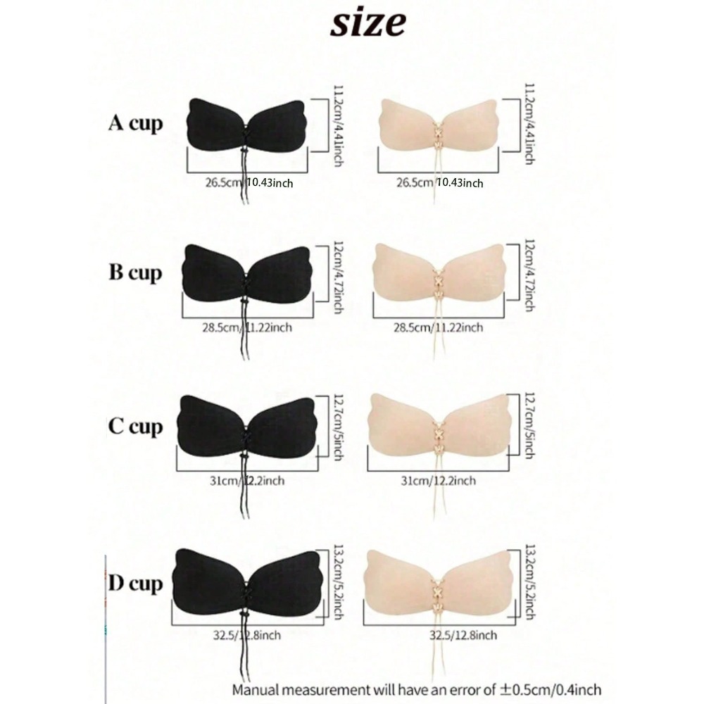 1/2pcs Wing-Shaped Adhesive Br - Strapless Bra Adhesive recensie en prijs