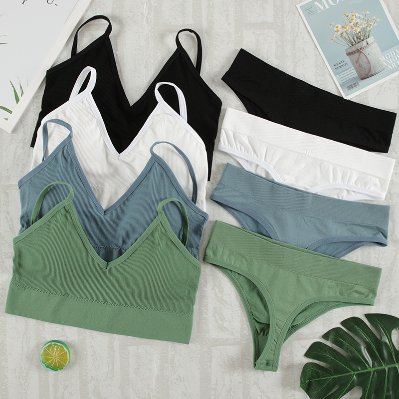 CHRLEISURE Women Underwear Set - T Shirt Bra Seamless recensie en prijs